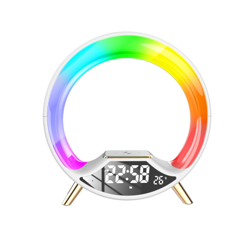 O Light Haut-parleur Bluetooth multifonction 3 en 1 avec chargement sans fil et veilleuse