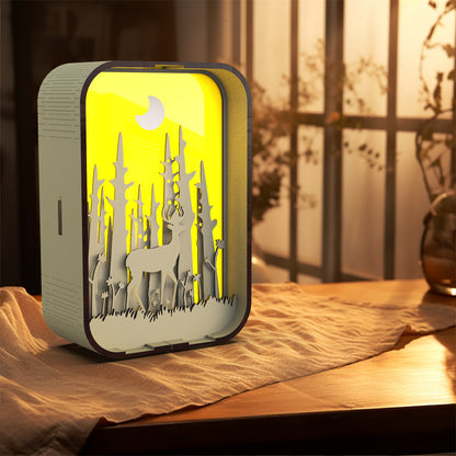 Lampe de chevet en bois sculpté, cadeau créatif, minimaliste, décoration de bureau, cadeau d'anniversaire