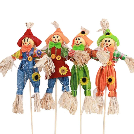 Rustic Halloween Scarecrow Party Décor - Farmhouse-Style Indoor/Outdoor Fall Harvest Ornament for Porch Displays & Spooky Season