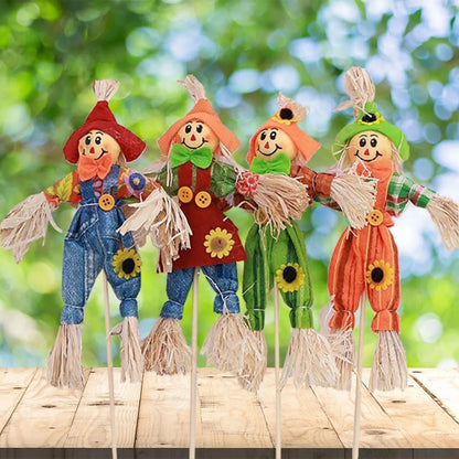 Rustic Halloween Scarecrow Party Décor - Farmhouse-Style Indoor/Outdoor Fall Harvest Ornament for Porch Displays & Spooky Season