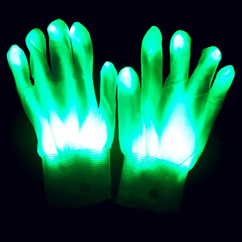 DJ Marshmello Light LED Mask Colorful Neon LED Gloves Halloween Carnival Glow Party Masquerade DIY Glowing Mask Cosplay Décor