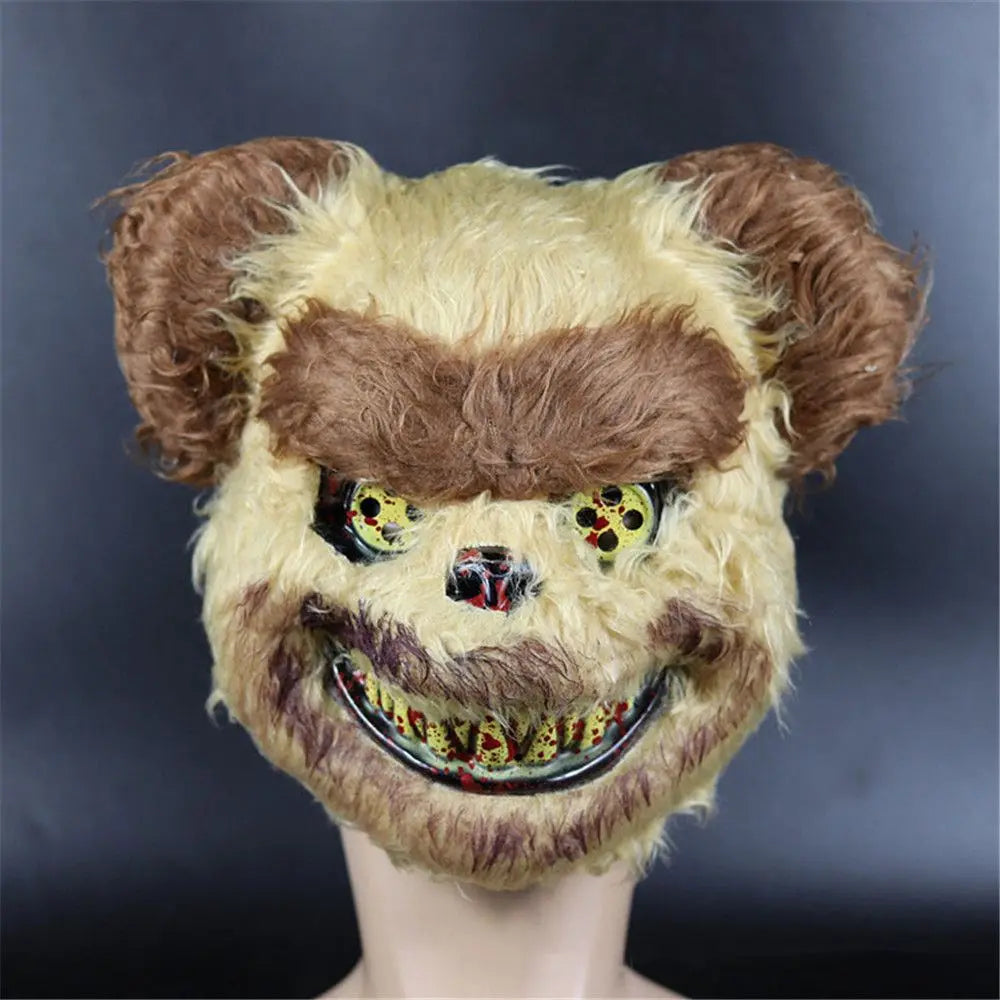 Horror Ghost Bear Bloody White Bunny Rabbit Halloween Mask Adult Mask Headgear Killer Masque