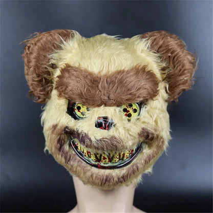Horror Ghost Bear Bloody White Bunny Rabbit Halloween Mask Adult Mask Headgear Killer Masque
