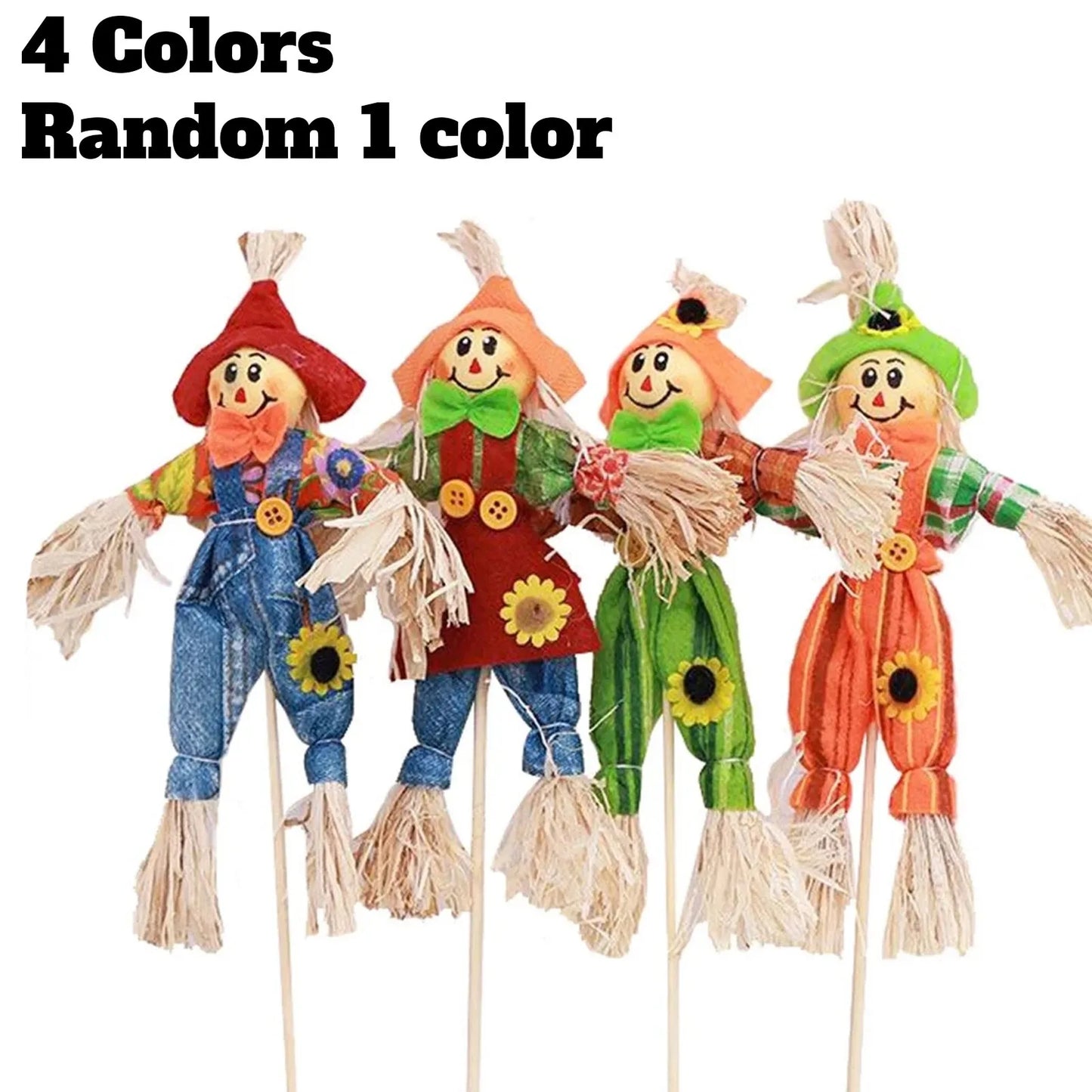 Rustic Halloween Scarecrow Party Décor - Farmhouse-Style Indoor/Outdoor Fall Harvest Ornament for Porch Displays & Spooky Season