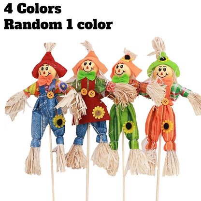 Rustic Halloween Scarecrow Party Décor - Farmhouse-Style Indoor/Outdoor Fall Harvest Ornament for Porch Displays & Spooky Season