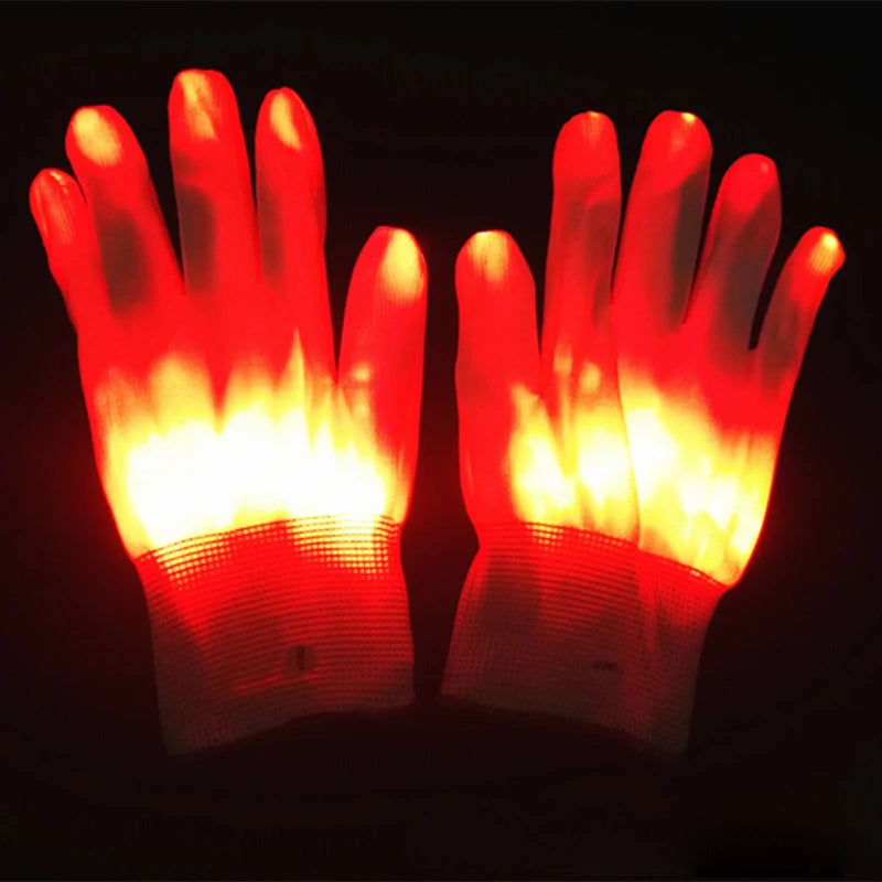 DJ Marshmello Light LED Mask Colorful Neon LED Gloves Halloween Carnival Glow Party Masquerade DIY Glowing Mask Cosplay Décor